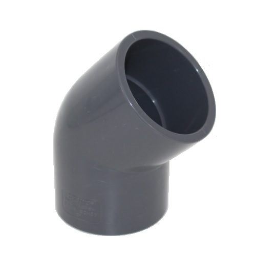 PVC SCH80 45˚ ELBOW, Soc